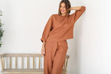 Pull On Tuck Detail Linen Pant