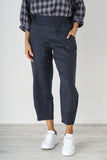 Pull On Tuck Detail Linen Pant